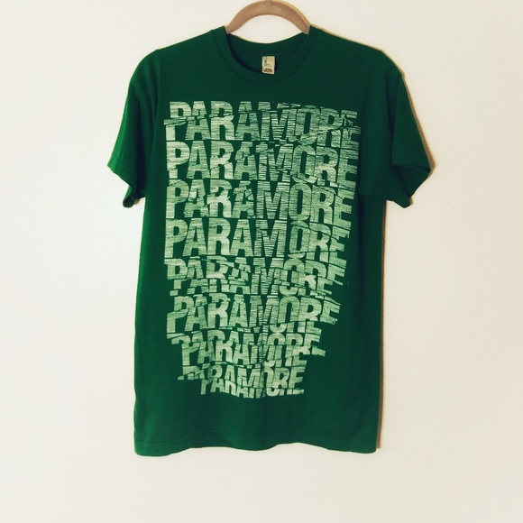Tultex Other - Paramore green band t-shirt, unisex size S